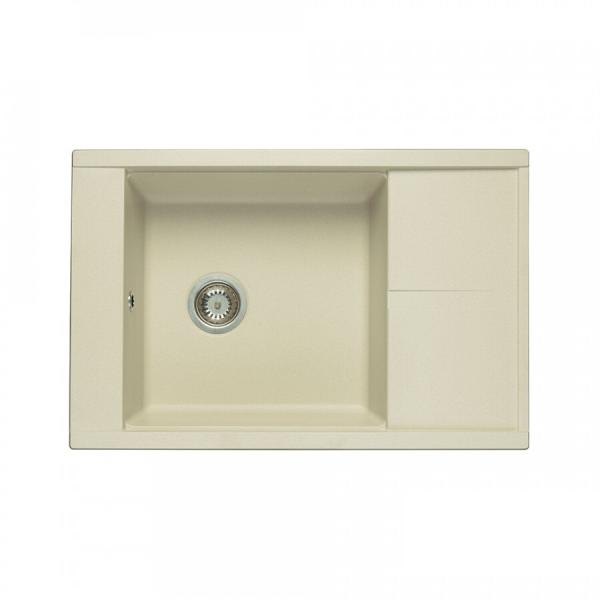 Мойка кухонная Aquaton Делия прямоугольная 78x51 см, искусст. камень, жемчуг, 1A715132DE240