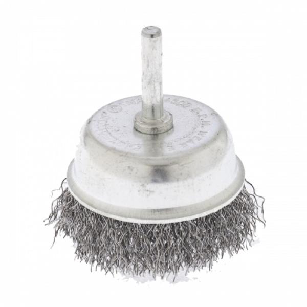 Щетка для дрели ,75мм,"чашка" со шпилькой,витая проволока (744787)(СИБРТЕХ)
