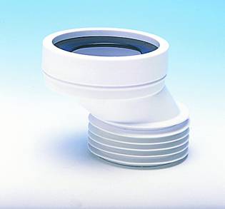 Короткая фановая труба MC"ALPINE MRWC5 с 40мм смещением и гофрой