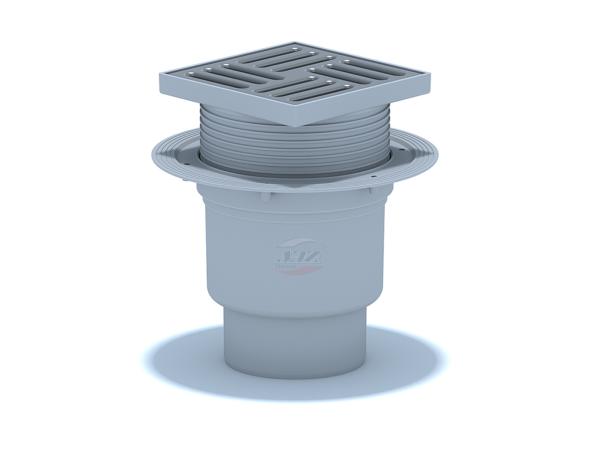 Трап верт.,выпуск 110, рег., реш.15x15 нерж АНИ пласт TA1712