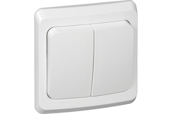 Выключатель 2-кл. скр. уст. 10А/250В бел. ЭТЮД (87917)