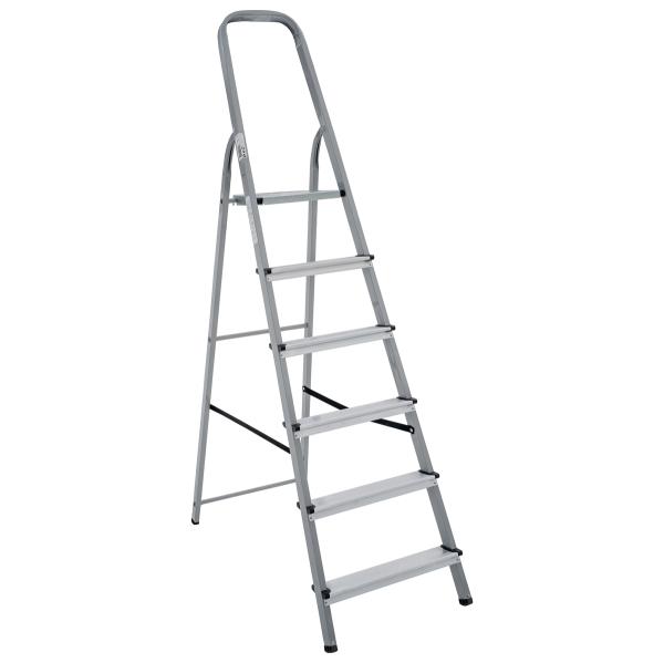 Лестница-стремянка Новая Высота NV1130, 6 ступеней, рабочая нагрузка 150 кг