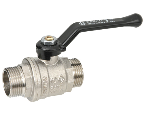Кран шаровой для воды 3/4" Ш-Ш-Р Bugatti латунь никелированная (14)