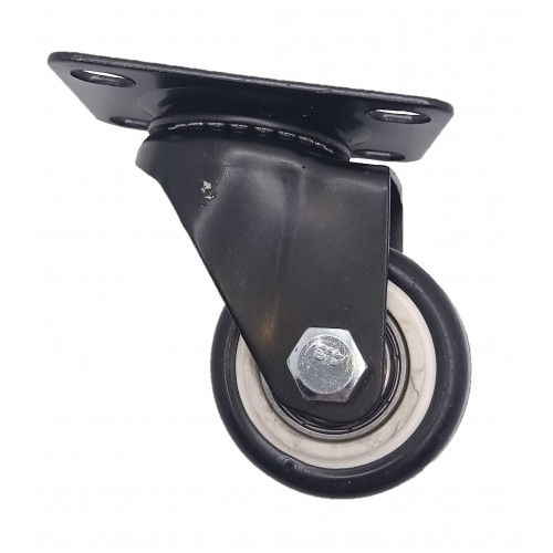 Колесо 40мм поворот черная резина 4053040