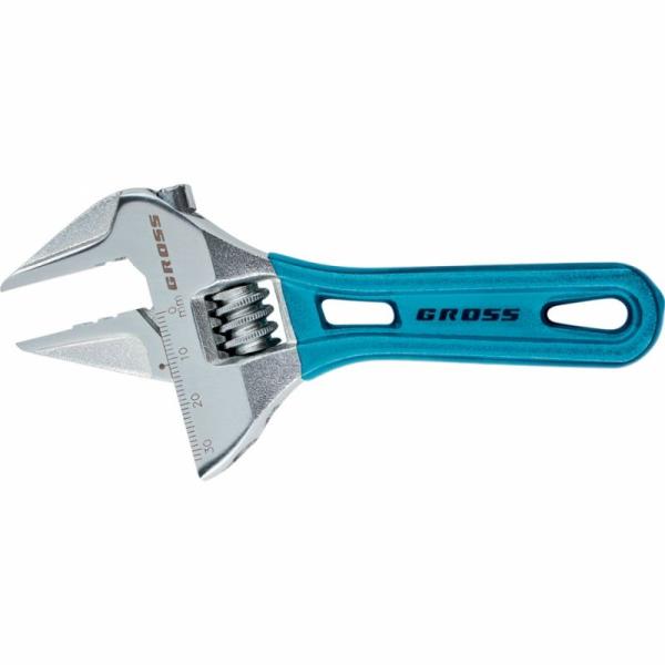 Ключ разводной 140мм, CrV, укороченная ручка (15565) (GROSS)