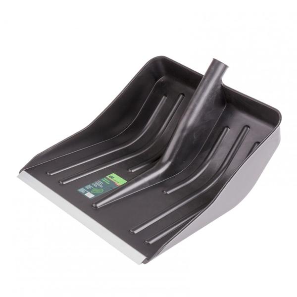 Лопата снеговая пластик.  420*425мм, без черенка, алюмин. планка СИБРТЕХ (арт.61430)