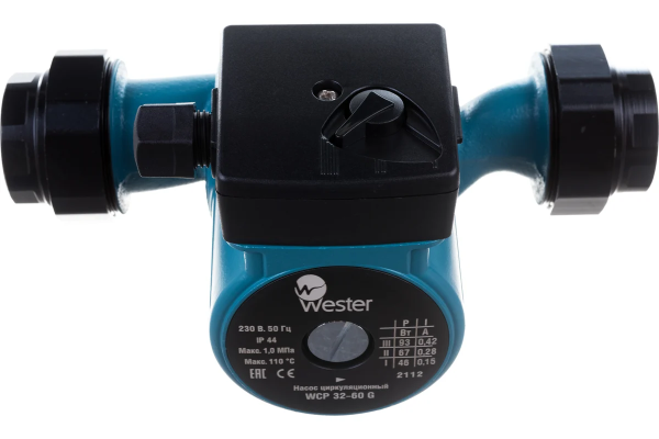 Насос циркуляционный Wester WCP 32-60G, 180 мм, с гайками