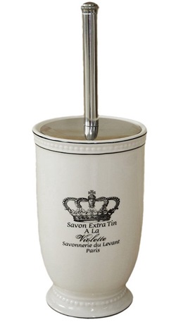 Ершик для унитаза Duschy Crown белый 302-06