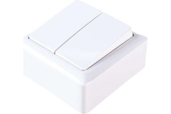 Выключатель 2-кл. откр. уст. 6А/250В бел. ХИТ (45735)