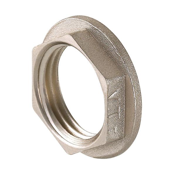 Контргайка с ребордой Valtec 2" латунь никелированная, VTr.655.N.0009
