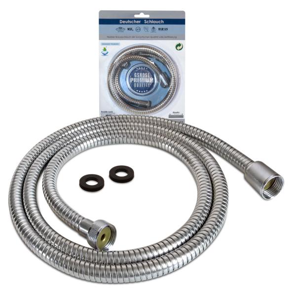 Шланг для душа 150-200 см растяжной, GS GLA-15 BL