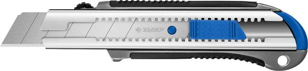 Нож металлический с автостопом 25 мм Профессионал, Зубр