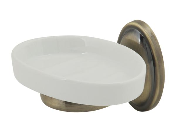 Мыльница настенная, бронза/керамика BONJOUR VERAGIO
