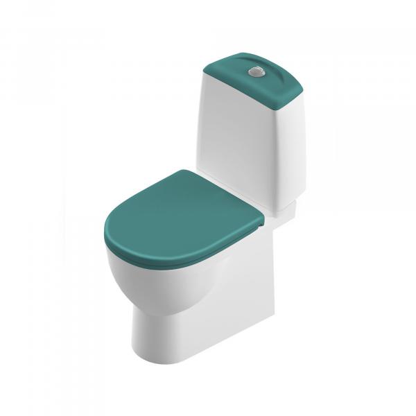 Унитаз-компакт Sanita Luxe Best Color Sea SL DM с сиденьем Soft Close