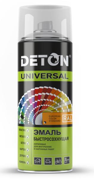 Эмаль аэрозольная акриловая Deton Universal графитов. серый 520мл RAL 7024