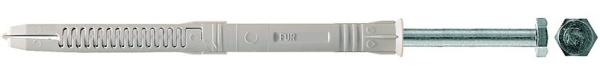 FUR SS 10х230 универсальный фасадный дюбель с шурупом с ш/гр, оц. сталь,Fischer