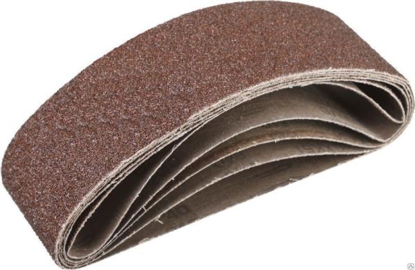 Лента шлифовальная бесконечная "Стандарт" Р 180, на тканевой основе, для ЛШМ, 75х533мм, 5шт (35342-180) (ЗУБР)