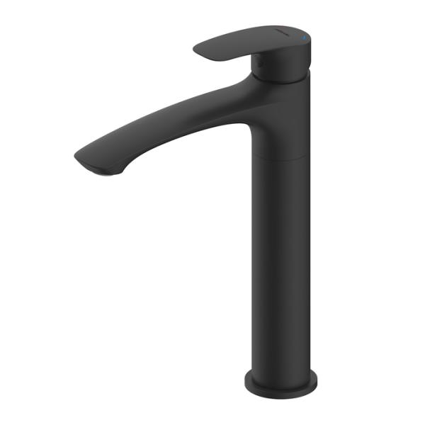 Смеситель для раковины Milardo Rora RORBL01M01 высокий, чёрный