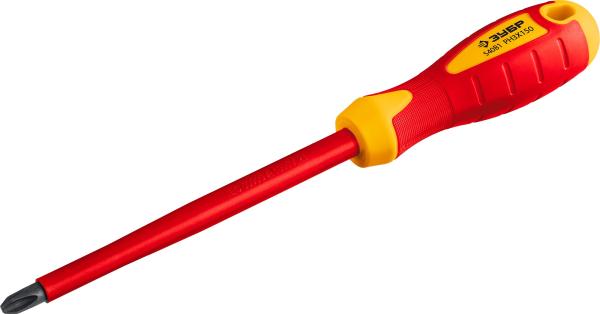 Отвертка диэлектрическая PH3 100 мм до 1000В Профессионал, ЗУБР