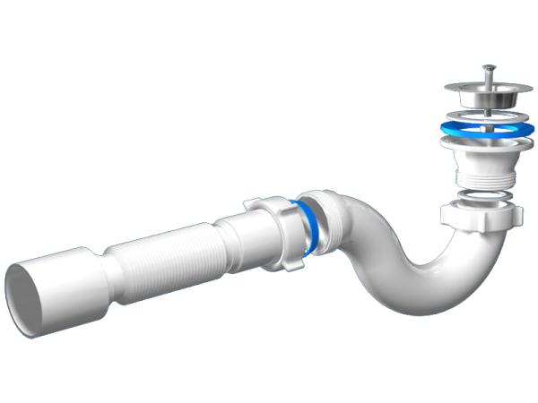 Сифон для душевого поддона  Ани E115 11/2''*40,40х50