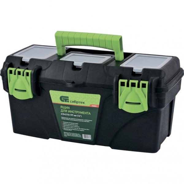 Ящик для инструмента 18" с органайзерами (430х255х240мм), (90808) (Сибртех)