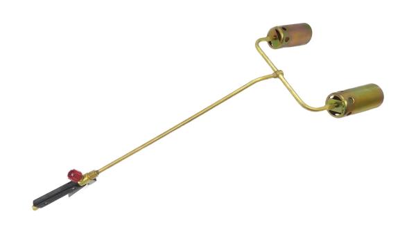 Горелка газовоздушная сопло 60 мм PRO-серия, 900 мм, 2-факельная, рычаг, Профессионал