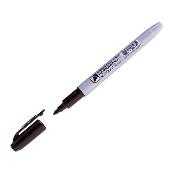 Маркер перманентный 1 мм черный Crown "Multi Marrker Super Sllim", пулевидный