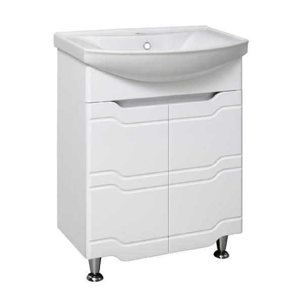 Тумба RUNO Стиль-65 (Белый) под умывальник Стиль 65