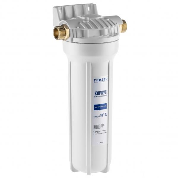 Фильтр магистральный Гейзер SL10, 3/4", пластиковая скоба