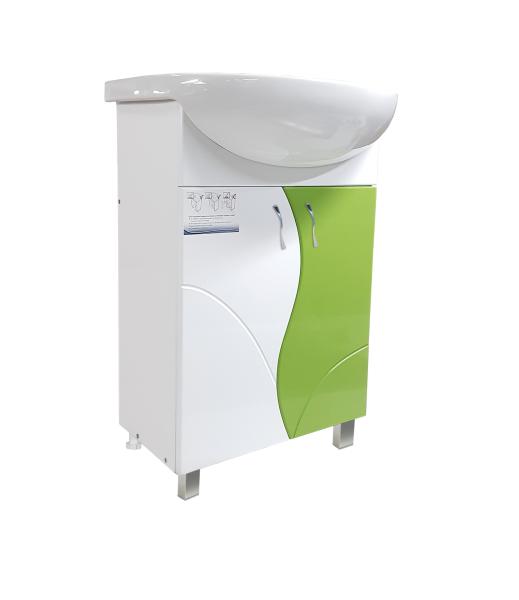Тумба под раковину Vigo Alessandro-8 550-2-0 (зеленый) напольная (под умывальник Антик-55)