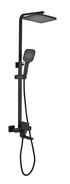 Душевая система EvaGold Монтеверде FS02B-PVD чёрный матовый, EG400031
