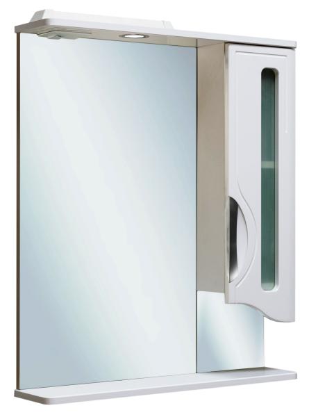 Шкаф зеркальный Runo Толедо 65 правый, 00000001040