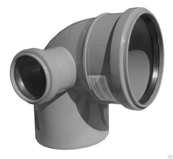Отвод с левым патрубком 110/50*87` (уп.16) Синикон 552003.E