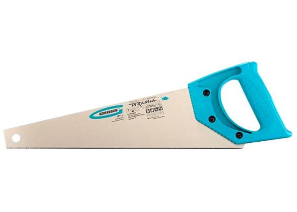 Ножовка для работы с ламинатом  PIRANHA ,360мм/,15-16TPI, зуб 2D кален, пласт. ручка (24121) (GROSS)