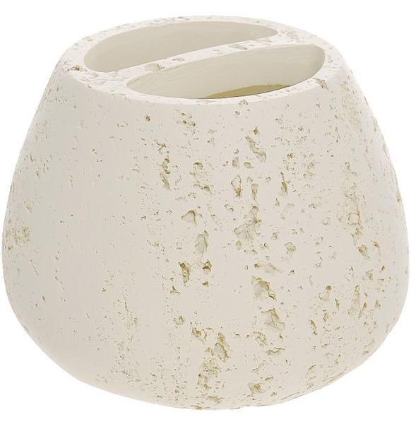 350-02 Стакан для зубной щетки  (STONE,полирезин)