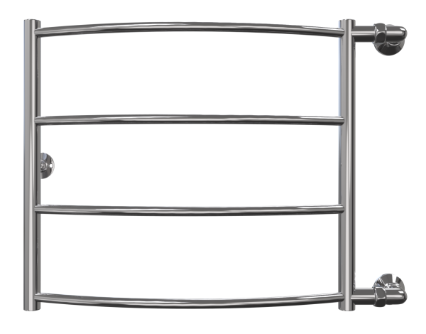 Полотенцесушитель водяной Арго Классик 1 П4 500x600 мм, боковое подключение 500 мм, дуга, полимерное покрытие