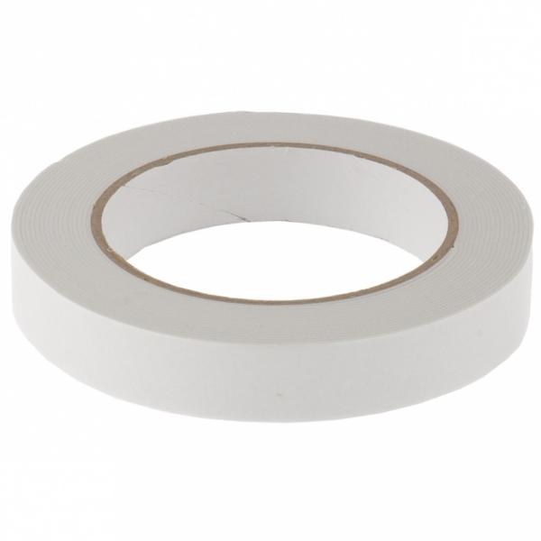 Лента клейкая 19ммх5м на вспененной основе, двусторон, белая(89080) (Matrix)