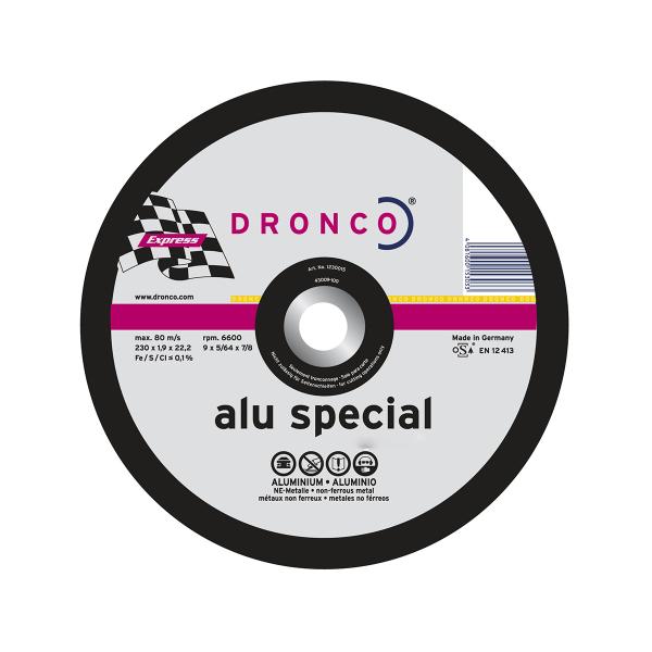 Диск отрезной по алюминию 125х1,2х22,23 мм, Dronco