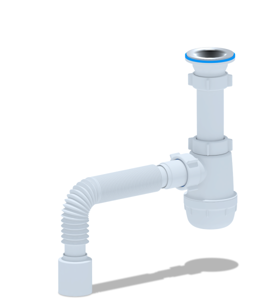 Сифон для мойки 1 1/2''х40 Ани пласт, A0110