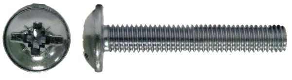 Винт мебельный с прессшайбой М 3 х  6, DIN 967, оцинкованный