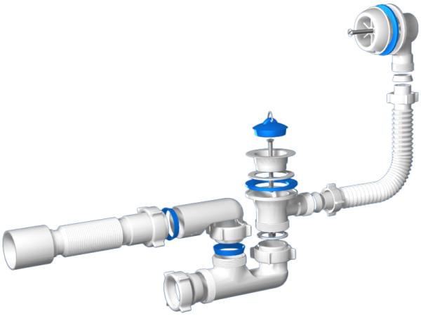 Сифон для ванны Ани Варяг C62.55, 40х50