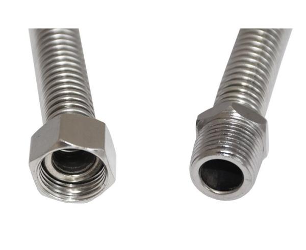 Подводка для газа сильфонная 0,4 м, 1/2" г/ш, Турбо-Тех