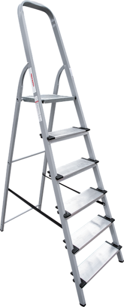 Лестница-стремянка Новая Высота NV1137, 6 ступеней, рабочая нагрузка 150 кг
