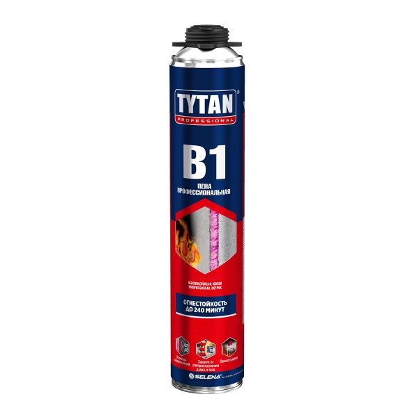 Пена монтажная профессиональная Tytan В1, огнестойкая, 750 мл, летняя, Tytan Professional