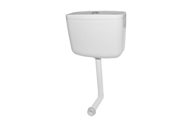 Бачок смывной пластмассовый среднерасположенный (в комплекте с трубой)