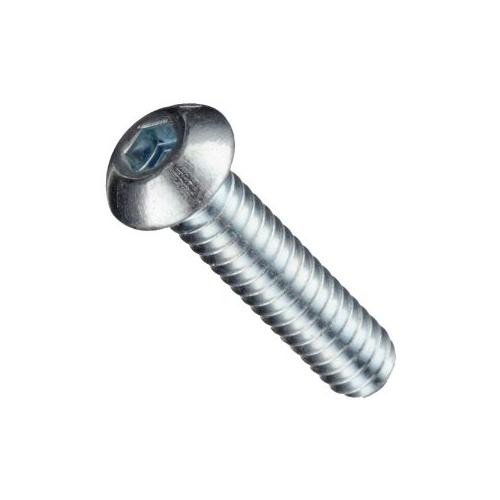 Винт с полукруглой головкой М 6,0 х 12, ИСО 7380, с внутренним шестигранником, кл. пр. 10,9, оцинкованный