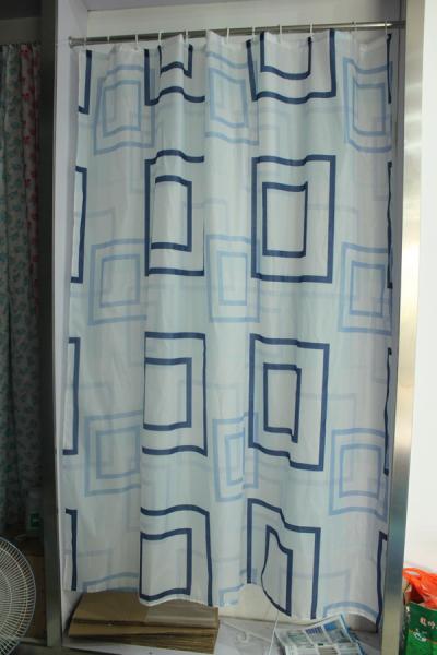 Штора для ванной комнаты Zalel ECO YQL1306 180x200 см полиэстер, белая