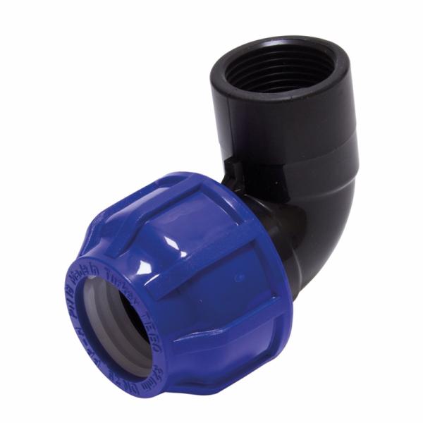 Отвод ПНД вн. резьба  25 x 3/4" (25)