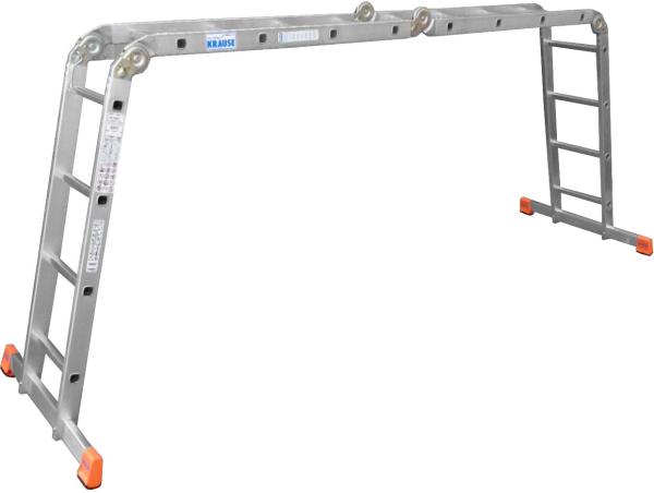 Лестница-трансформер шарнирная Krause Monto MultiMatic, 4x4 ступени, рабочая нагрузка 150 кг