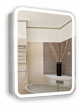 Шкаф зеркальный Silver Mirrors Фиджи Flip 60х80